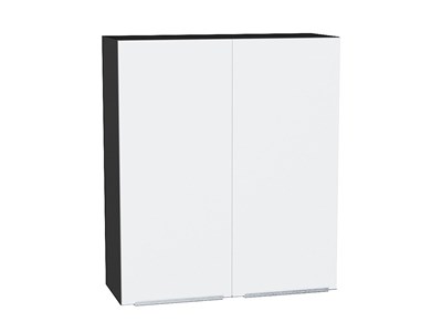 Кухонный  Шкаф верхний с 2-мя дверцами Фьюжн Graphite, Silky White, 920, 800, каркас ЛДСП  Graphite, фасад МДФ  Silky White,  920*800*320 sppr5VVTtoAR52048 - фото 3810274