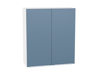 Кухонный  Шкаф верхний с 2-мя дверцами Фьюжн Белый, Silky Blue, 920, 800, каркас ЛДСП  Белый, фасад МДФ  Silky Blue,  920*800*320 sppr5VVTtoAR52063 - фото 3810294