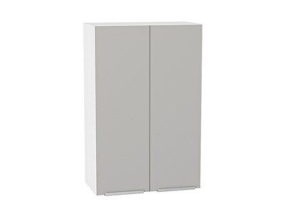 Кухонный  Шкаф верхний с 2-мя дверцами Фьюжн Белый, Silky Light Grey, 920, 600, каркас ЛДСП  Белый, фасад МДФ  Silky Light Grey,  920*600*320 sppr5VVTtoAR66612 - фото 3810301