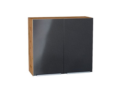 Кухонный  Шкаф верхний с 2-мя дверцами Фьюжн Дуб Вотан, Anthracite, 720, 800, каркас ЛДСП  Дуб Вотан, фасад МДФ  Anthracite,  716*800*320 sppr5VVTtoAR60834 - фото 3810316