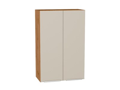 Кухонный  Шкаф верхний с 2-мя дверцами Фьюжн Дуб Вотан, Cream Silk, 920, 600, каркас ЛДСП  Дуб Вотан, фасад МДФ  Cream Silk,  920*600*320 sppr5VVTtoAR71937 - фото 3810321