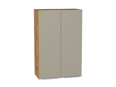 Кухонный  Шкаф верхний с 2-мя дверцами Фьюжн Дуб Вотан, Silky Grey, 920, 600, каркас ЛДСП  Дуб Вотан, фасад МДФ  Silky Grey,  920*600*320 sppr5VVTtoAR60819 - фото 3810333