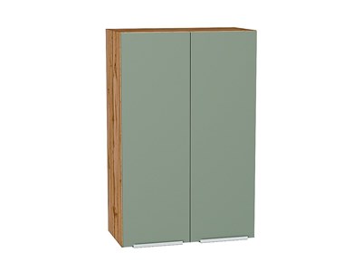 Кухонный  Шкаф верхний с 2-мя дверцами Фьюжн Дуб Вотан, Silky Mint, 920, 600, каркас ЛДСП  Дуб Вотан, фасад МДФ  Silky Mint,  920*600*320 sppr5VVTtoAR60823 - фото 3810341