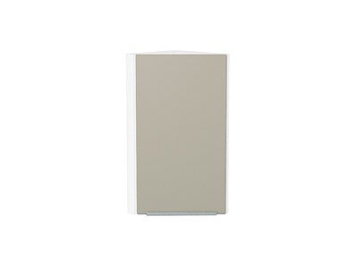 Кухонный  Шкаф верхний торцевой Фьюжн Белый, Silky Grey, 720, каркас ЛДСП  Белый, фасад МДФ  Silky Grey,  716*300*306 sppr5VVTtoAR52069 - фото 3810375
