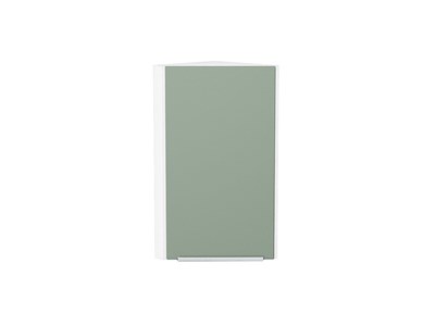 Кухонный  Шкаф верхний торцевой Фьюжн Белый, Silky Mint, 720, каркас ЛДСП  Белый, фасад МДФ  Silky Mint,  716*300*306 sppr5VVTtoAR52071 - фото 3810379