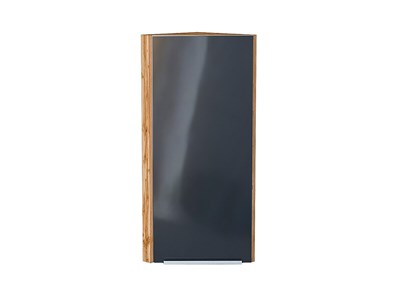 Кухонный  Шкаф верхний торцевой Фьюжн Дуб Вотан, Anthracite, 920, каркас ЛДСП  Дуб Вотан, фасад МДФ  Anthracite,  920*300*306 sppr5VVTtoAR60850 - фото 3810386