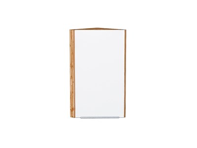 Кухонный  Шкаф верхний торцевой Фьюжн Дуб Вотан, Silky White, 720, каркас ЛДСП  Дуб Вотан, фасад МДФ  Silky White,  716*300*306 sppr5VVTtoAR60837 - фото 3810399