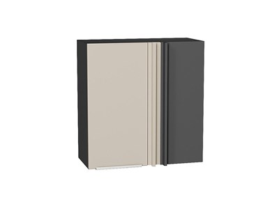 Кухонный  Шкаф верхний прямой угловой Фьюжн Graphite, Cream Silk, 720, каркас ЛДСП  Graphite, фасад МДФ  Cream Silk,  716*700*345 sppr5VVTtoAR71889 - фото 3810407