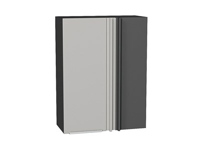 Кухонный  Шкаф верхний прямой угловой Фьюжн Graphite, Silky Light Grey, 920, каркас ЛДСП  Graphite, фасад МДФ  Silky Light Grey,  920*700*345 sppr5VVTtoAR66573 - фото 3810419