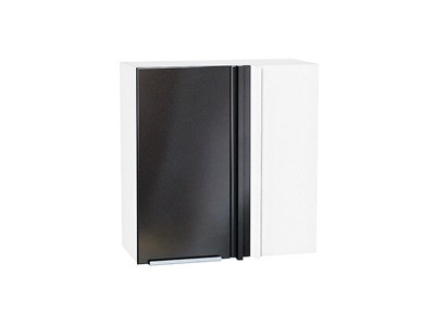 Кухонный  Шкаф верхний прямой угловой Фьюжн Белый, Anthracite, 720, каркас ЛДСП  Белый, фасад МДФ  Anthracite,  716*700*345 sppr5VVTtoAR60156 - фото 3810428