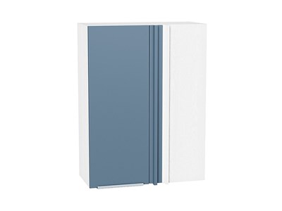 Кухонный  Шкаф верхний прямой угловой Фьюжн Белый, Silky Blue, 920, каркас ЛДСП  Белый, фасад МДФ  Silky Blue,  920*700*345 sppr5VVTtoAR60149 - фото 3810435
