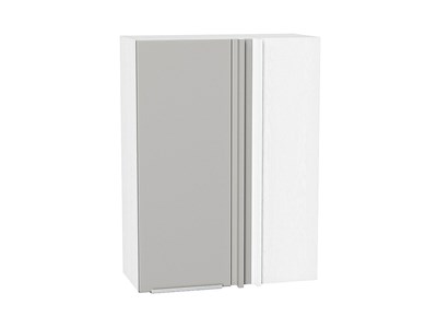 Кухонный  Шкаф верхний прямой угловой Фьюжн Белый, Silky Light Grey, 920, каркас ЛДСП  Белый, фасад МДФ  Silky Light Grey,  920*700*345 sppr5VVTtoAR66569 - фото 3810439