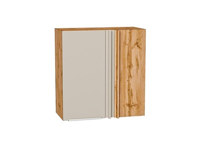 Кухонный  Шкаф верхний прямой угловой Фьюжн Дуб Вотан, Cream Silk, 720, каркас ЛДСП  Дуб Вотан, фасад МДФ  Cream Silk,  716*700*345 sppr5VVTtoAR71887 - фото 3810448