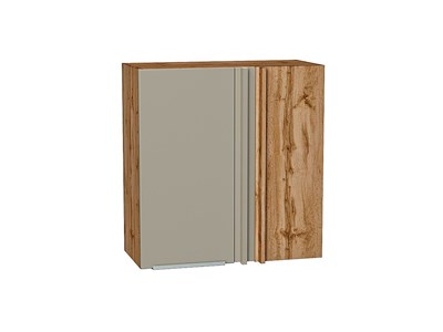Кухонный  Шкаф верхний прямой угловой Фьюжн Дуб Вотан, Silky Grey, 720, каркас ЛДСП  Дуб Вотан, фасад МДФ  Silky Grey,  716*700*345 sppr5VVTtoAR60684 - фото 3810454