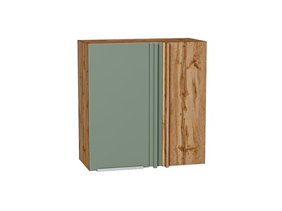 Кухонный  Шкаф верхний прямой угловой Фьюжн Дуб Вотан, Silky Mint, 720, каркас ЛДСП  Дуб Вотан, фасад МДФ  Silky Mint,  716*700*345 sppr5VVTtoAR60686 - фото 3810458