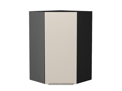 Кухонный  Шкаф верхний угловой Фьюжн Graphite, Cream Silk, 920, каркас ЛДСП  Graphite, фасад МДФ  Cream Silk,  920*600*600 sppr5VVTtoAR71950 - фото 3810467