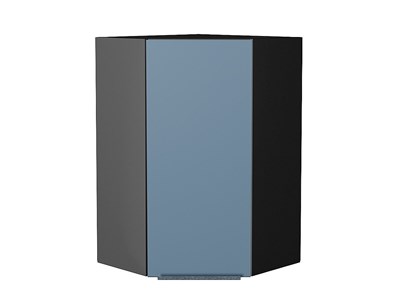 Кухонный  Шкаф верхний угловой Фьюжн Graphite, Silky Blue, 920, каркас ЛДСП  Graphite, фасад МДФ  Silky Blue,  920*600*600 sppr5VVTtoAR52100 - фото 3810471