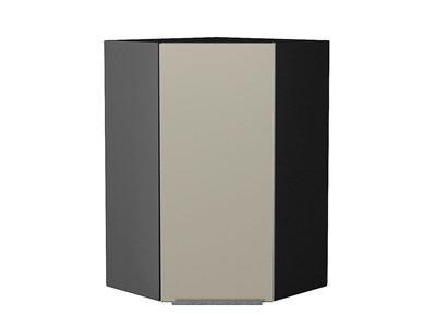 Кухонный  Шкаф верхний угловой Фьюжн Graphite, Silky Grey, 920, каркас ЛДСП  Graphite, фасад МДФ  Silky Grey,  920*600*600 sppr5VVTtoAR52096 - фото 3810473