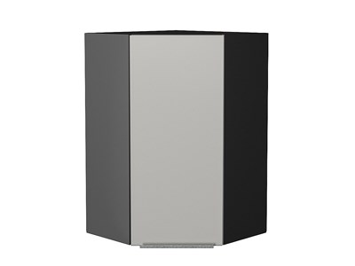 Кухонный  Шкаф верхний угловой Фьюжн Graphite, Silky Light Grey, 920, каркас ЛДСП  Graphite, фасад МДФ  Silky Light Grey,  920*600*600 sppr5VVTtoAR66634 - фото 3810475