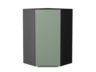 Кухонный  Шкаф верхний угловой Фьюжн Graphite, Silky Mint, 920, каркас ЛДСП  Graphite, фасад МДФ  Silky Mint,  920*600*600 sppr5VVTtoAR52098 - фото 3810477