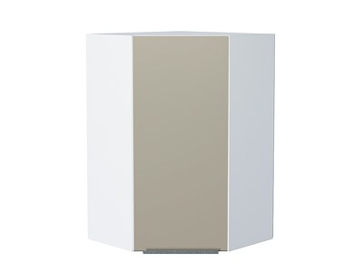 Кухонный  Шкаф верхний угловой Фьюжн Белый, Silky Grey, 920, каркас ЛДСП  Белый, фасад МДФ  Silky Grey,  920*600*600 sppr5VVTtoAR52095 - фото 3810491