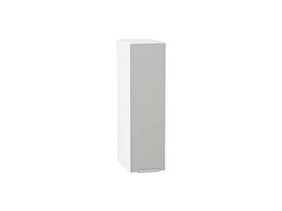 Кухонный  Шкаф верхний бутылочница Фьюжн Белый, Silky Light Grey, 720, 200, каркас ЛДСП  Белый, фасад МДФ  Silky Light Grey,  716*200*320 sppr5VVTtoAR66533 - фото 3810553