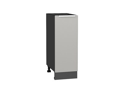 Кухонный  Шкаф нижний с 1-ой дверцей Фьюжн Graphite, Silky Light Grey, 300, каркас ЛДСП  Graphite, фасад МДФ  Silky Light Grey,  816*300*480 sppr5VVTtoAR66669 - фото 3810619