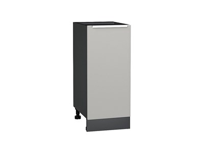 Кухонный  Шкаф нижний с 1-ой дверцей Фьюжн Graphite, Silky Light Grey, 350, каркас ЛДСП  Graphite, фасад МДФ  Silky Light Grey,  816*350*480 sppr5VVTtoAR66670 - фото 3810620