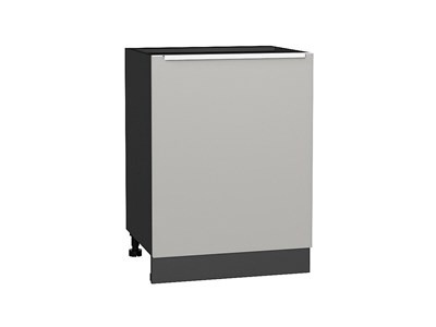 Кухонный  Шкаф нижний с 1-ой дверцей Фьюжн Graphite, Silky Light Grey, 600, каркас ЛДСП  Graphite, фасад МДФ  Silky Light Grey,  816*600*480 sppr5VVTtoAR66675 - фото 3810624