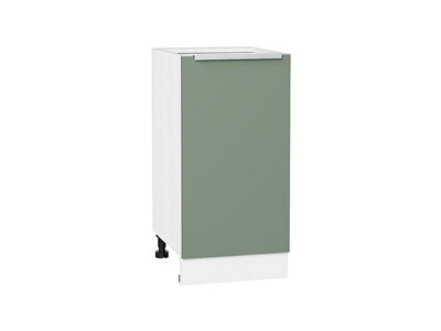 Кухонный  Шкаф нижний с 1-ой дверцей Фьюжн Белый, Silky Mint, 400, каркас ЛДСП  Белый, фасад МДФ  Silky Mint,  816*400*480 sppr5VVTtoAR52174 - фото 3810691