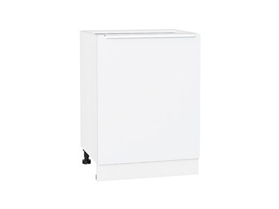 Кухонный  Шкаф нижний с 1-ой дверцей Фьюжн Белый, Silky White, 600, каркас ЛДСП  Белый, фасад МДФ  Silky White,  816*600*480 sppr5VVTtoAR52161 - фото 3810701