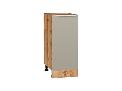 Кухонный  Шкаф нижний с 1-ой дверцей Фьюжн Дуб Вотан, Silky Grey, 350, каркас ЛДСП  Дуб Вотан, фасад МДФ  Silky Grey,  816*350*480 sppr5VVTtoAR65133 - фото 3810739