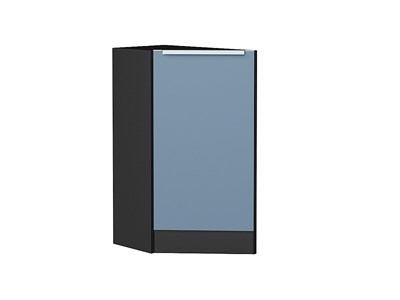 Кухонный  Шкаф нижний торцевой Фьюжн Graphite, Silky Blue, каркас ЛДСП  Graphite, фасад МДФ  Silky Blue,  816*296*554 sppr5VVTtoAR52270 - фото 3811093