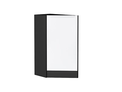 Кухонный  Шкаф нижний торцевой Фьюжн Graphite, Silky White, каркас ЛДСП  Graphite, фасад МДФ  Silky White,  816*296*554 sppr5VVTtoAR52264 - фото 3811097