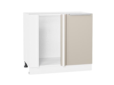 Кухонный  Шкаф нижний угловой Фьюжн Белый, Cream Silk, каркас ЛДСП  Белый, фасад МДФ  Cream Silk,  816*890*480 sppr5VVTtoAR72008 - фото 3811127
