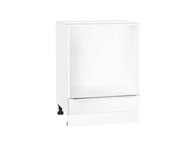 Кухонный  Шкаф нижний под духовку Фьюжн Белый, Silky White, 600, каркас ЛДСП  Белый, фасад МДФ  Silky White,  816*600*476 sppr5VVTtoAR52117 - фото 3811178