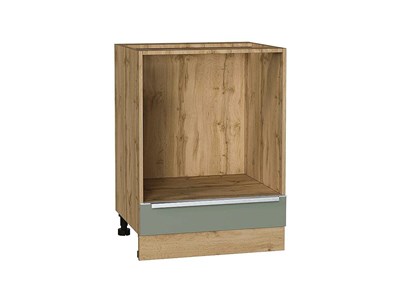 Кухонный  Шкаф нижний под духовку Фьюжн Дуб Вотан, Silky Mint, 600, каркас ЛДСП  Дуб Вотан, фасад МДФ  Silky Mint,  816*600*476 sppr5VVTtoAR60933 - фото 3811194