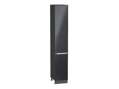 Кухонный  Шкаф пенал с 2-мя дверцами Фьюжн Graphite, Anthracite, 2340, 400, каркас ЛДСП  Graphite, фасад МДФ  Anthracite,  2336*400*576 sppr5VVTtoAR45113 - фото 3811257