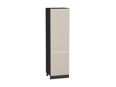 Кухонный  Шкаф пенал с 2-мя дверцами Фьюжн Graphite, Cream Silk, 2140, 600, каркас ЛДСП  Graphite, фасад МДФ  Cream Silk,  2132*600*576 sppr5VVTtoAR72047 - фото 3811260