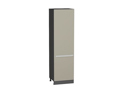 Кухонный  Шкаф пенал с 2-мя дверцами Фьюжн Graphite, Silky Grey, 2140, 600, каркас ЛДСП  Graphite, фасад МДФ  Silky Grey,  2132*600*576 sppr5VVTtoAR52336 - фото 3811272