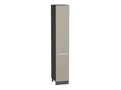 Кухонный  Шкаф пенал с 2-мя дверцами Фьюжн Graphite, Silky Grey, 2340, 400, каркас ЛДСП  Graphite, фасад МДФ  Silky Grey,  2336*400*576 sppr5VVTtoAR52337 - фото 3811273