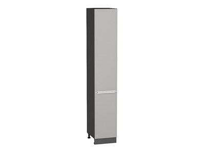 Кухонный  Шкаф пенал с 2-мя дверцами Фьюжн Graphite, Silky Light Grey, 2340, 400, каркас ЛДСП  Graphite, фасад МДФ  Silky Light Grey,  2336*400*576 sppr5VVTtoAR66732 - фото 3811277