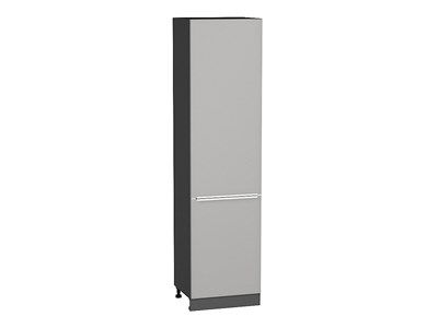 Кухонный  Шкаф пенал с 2-мя дверцами Фьюжн Graphite, Silky Light Grey, 2340, 600, каркас ЛДСП  Graphite, фасад МДФ  Silky Light Grey,  2336*600*576 sppr5VVTtoAR66733 - фото 3811278