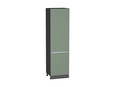 Кухонный  Шкаф пенал с 2-мя дверцами Фьюжн Graphite, Silky Mint, 2140, 600, каркас ЛДСП  Graphite, фасад МДФ  Silky Mint,  2132*600*576 sppr5VVTtoAR52342 - фото 3811280
