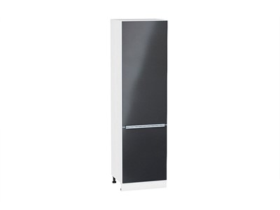 Кухонный  Шкаф пенал с 2-мя дверцами Фьюжн Белый, Anthracite, 2140, 600, каркас ЛДСП  Белый, фасад МДФ  Anthracite,  2132*600*576 sppr5VVTtoAR45117 - фото 3811292