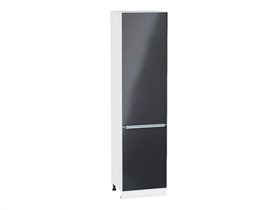 Кухонный  Шкаф пенал с 2-мя дверцами Фьюжн Белый, Anthracite, 2340, 600, каркас ЛДСП  Белый, фасад МДФ  Anthracite,  2336*600*576 sppr5VVTtoAR45122 - фото 3811294