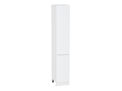 Кухонный  Шкаф пенал с 2-мя дверцами Фьюжн Белый, Silky White, 2340, 400, каркас ЛДСП  Белый, фасад МДФ  Silky White,  2336*400*576 sppr5VVTtoAR52328 - фото 3811321