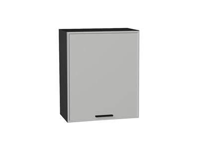 Кухонный  Шкаф верхний с 1-ой дверцей Фрейм Graphite, Grey Silk, 720, 600, каркас ЛДСП  Graphite, фасад МДФ  Grey Silk,  716*600*324 sppr5VVTtoAR68944 - фото 3812502
