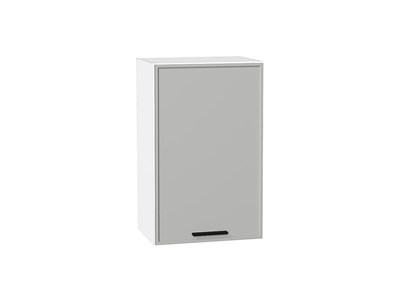 Кухонный  Шкаф верхний с 1-ой дверцей Фрейм Белый, Grey Silk, 720, 450, каркас ЛДСП  Белый, фасад МДФ  Grey Silk,  716*450*324 sppr5VVTtoAR68918 - фото 3812548