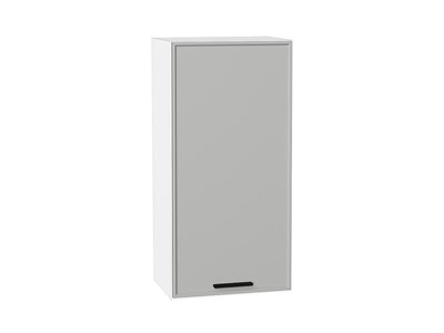 Кухонный  Шкаф верхний с 1-ой дверцей Фрейм Белый, Grey Silk, 920, 450, каркас ЛДСП  Белый, фасад МДФ  Grey Silk,  920*450*324 sppr5VVTtoAR68924 - фото 3812554